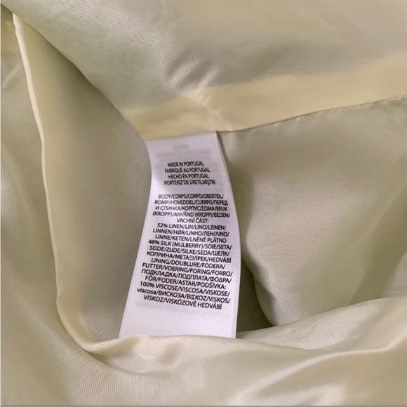 New Polo Ralph Lauren Blazer Blue Herringbone Linen Silk - Picture 15 of 15